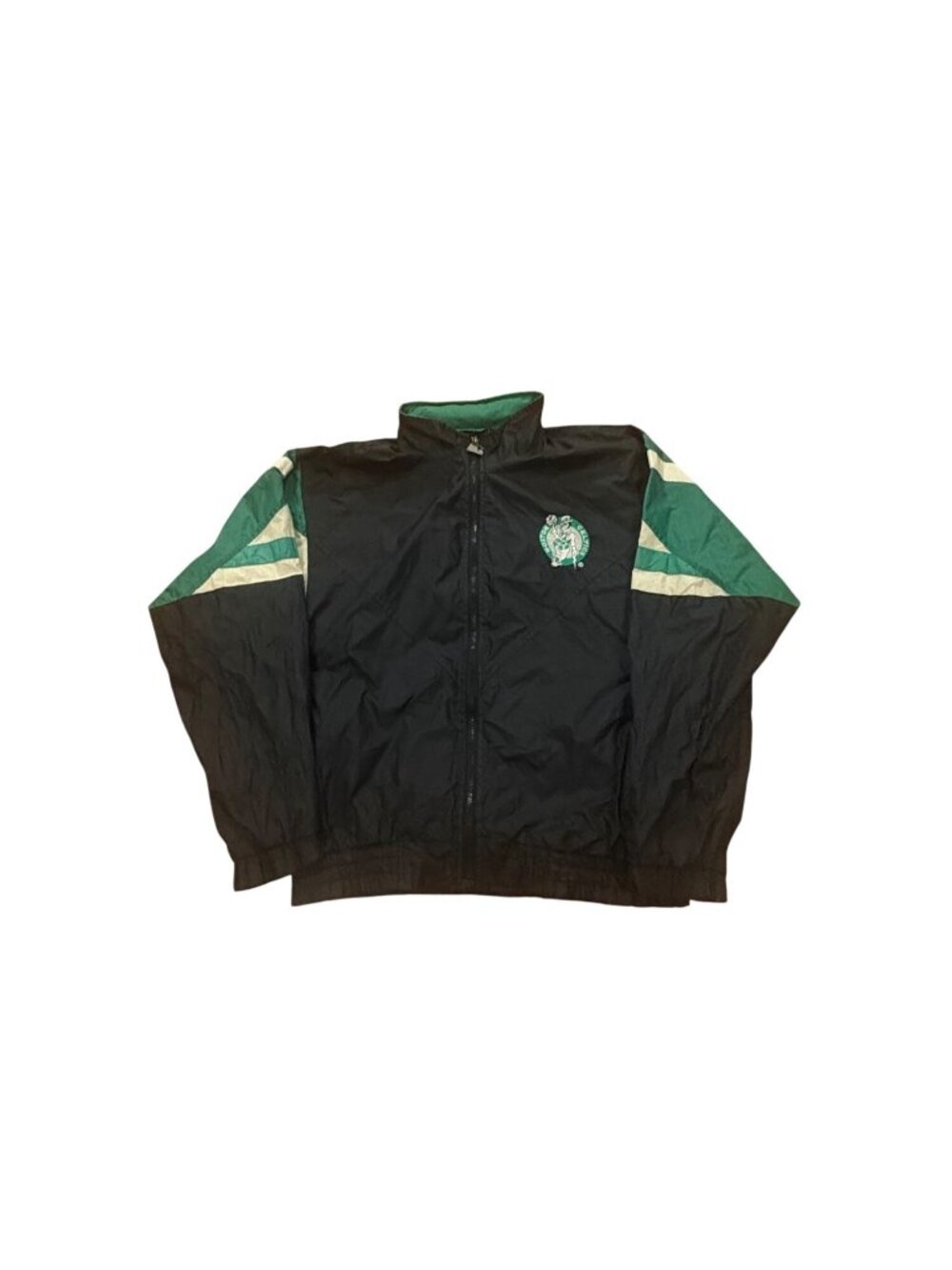 Vintage 90s Starter Boston Celtics NBA Basketball Windbreaker Jacket Medium